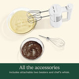 BATTEUR A MAIN BLANC CUISINART 5 VITESSES