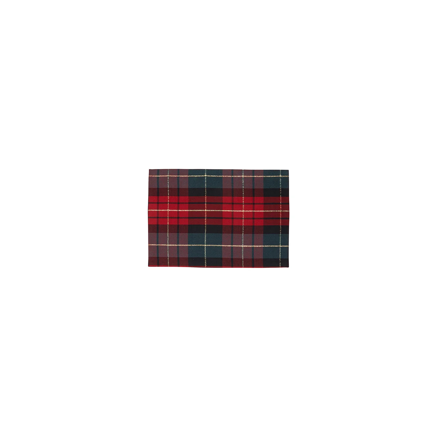 NAPPERON CARREAUX TRADITIONNELS VERT ET ROUGE