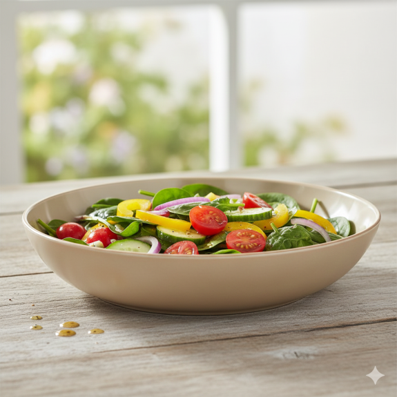 ASSIETTE DE SERVICE 28CM TAUPE EN PLASTIQUE RECYCLÉ