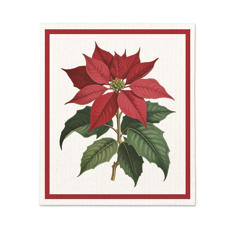 LINGE SUÉDOIS - POINSETTIA