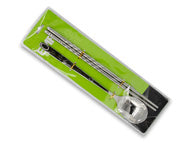 ENS. 1 PAIRE BAGUETTE /1 CUILLÈRE INOX