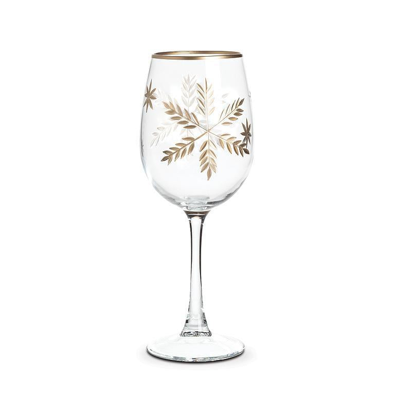 VERRE À VIN - FLOCON DE NEIGE