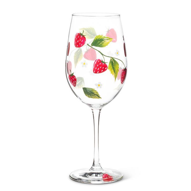 VERRE À VIN FRAISES
