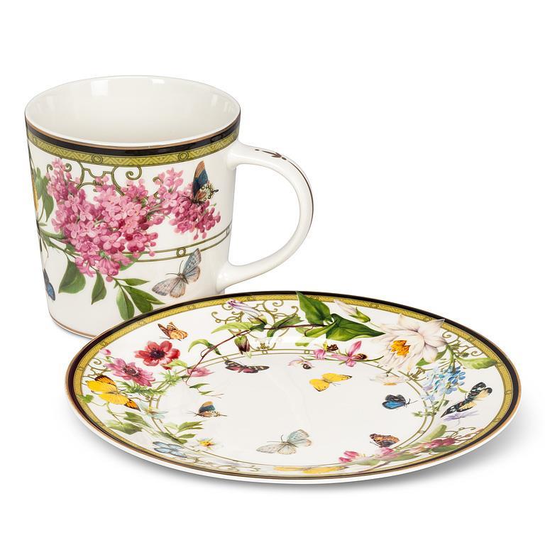 ASSIETTE 7.5'' BUTTERFLY GARDEN