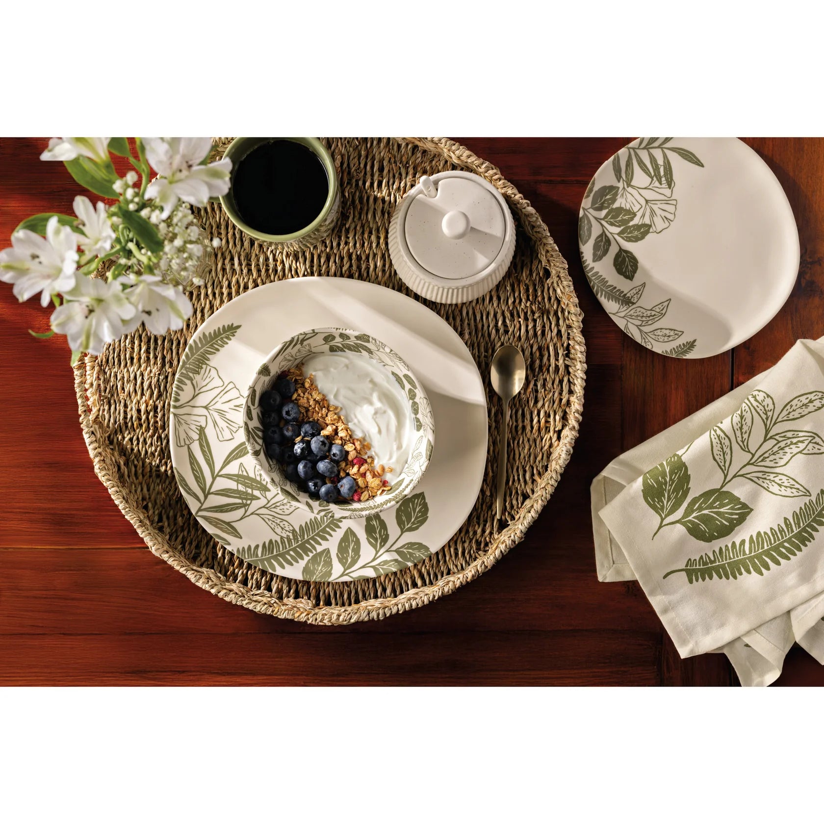ASSIETTE A DINER MELAMINE FOUGERE