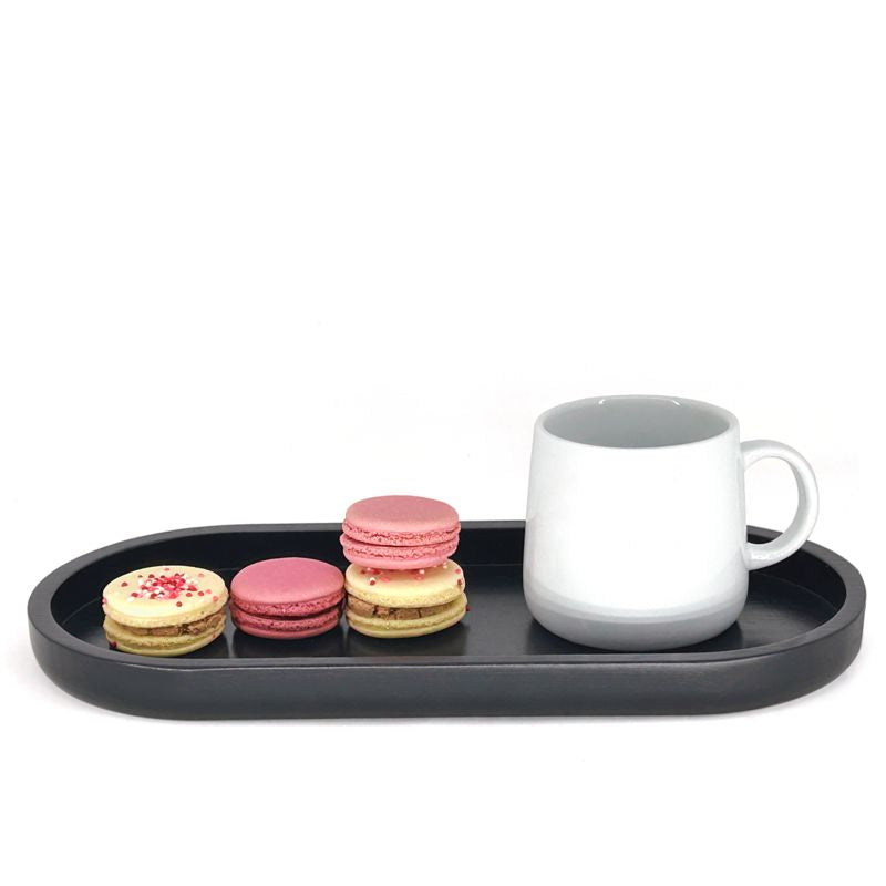 PLATEAU OVAL NOIR 35.5CM