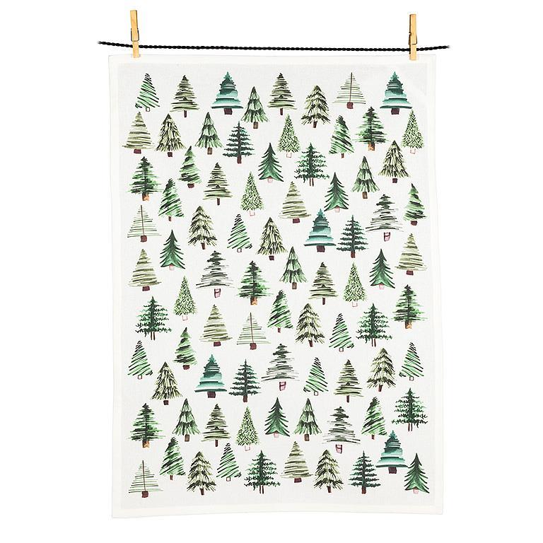 LINGE À VAISSELLE ARBRES