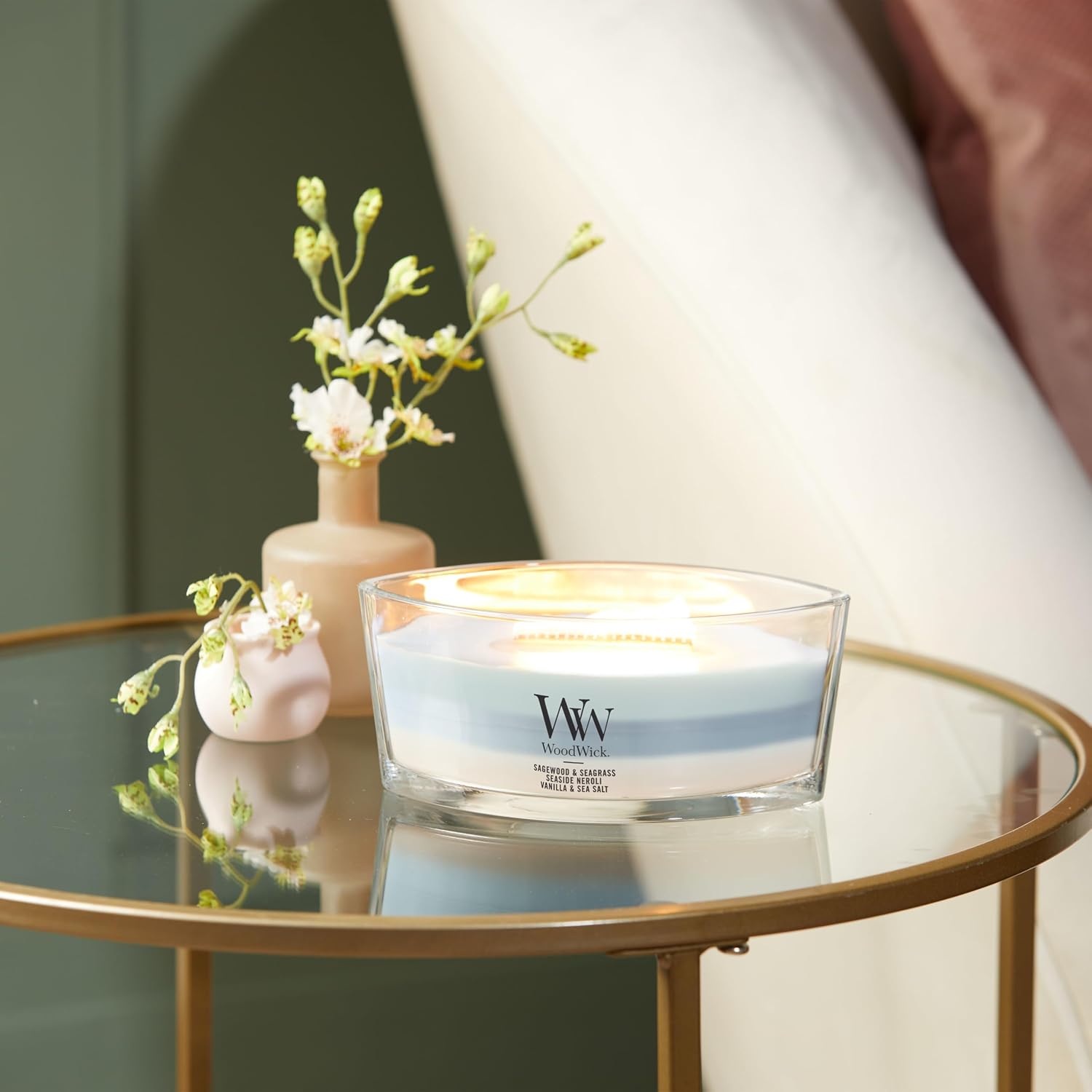 CHANDELLE OVALE TRILOGIE OCEAN WOODWICK