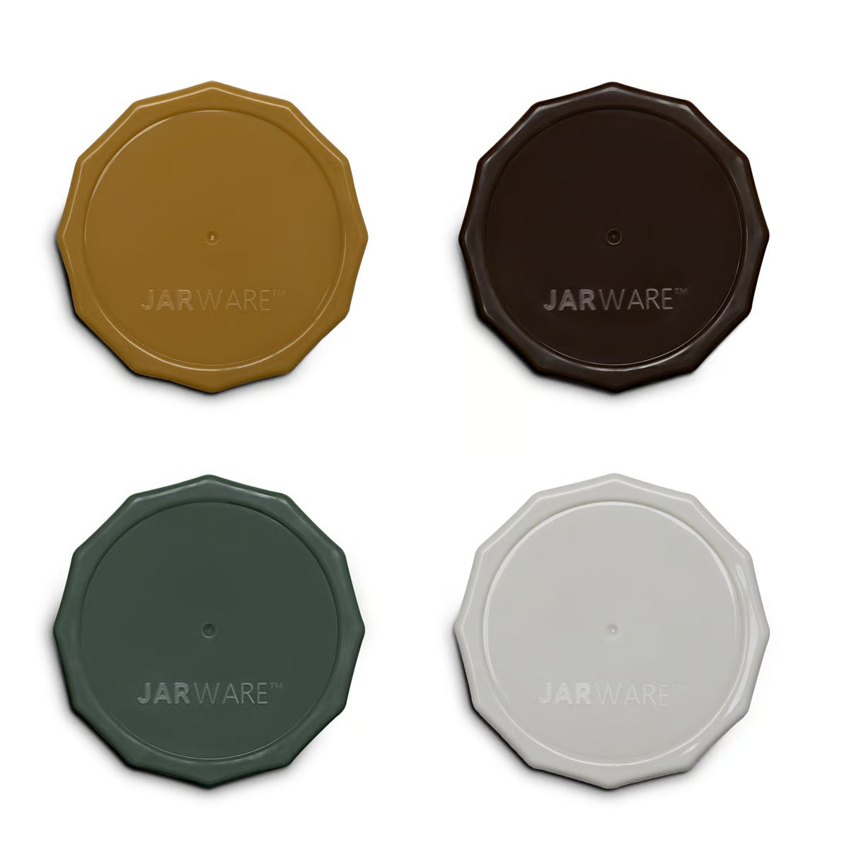ENS. 4 COUVERCLES À RANGEMENT POUR POTS MASON