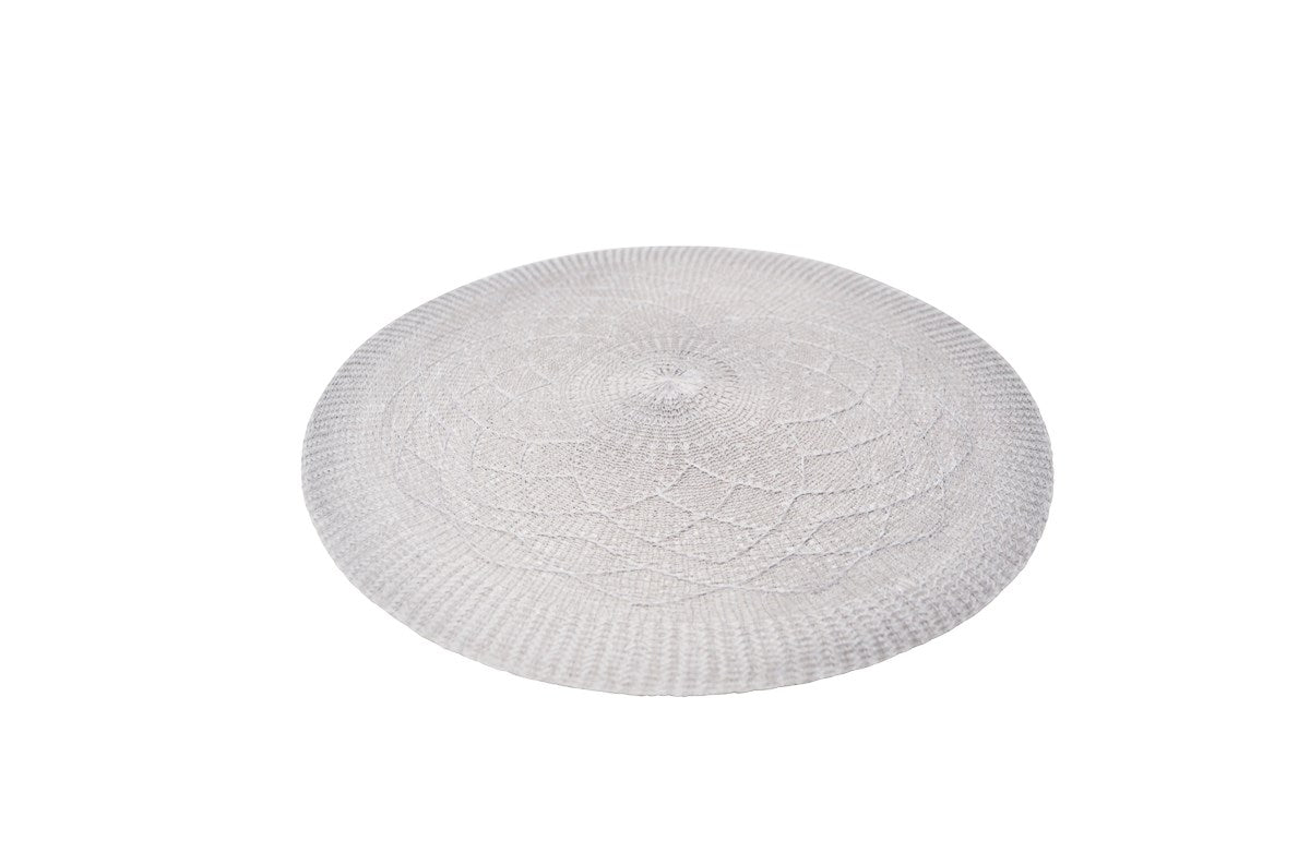 NAPPERON ROND BLANC