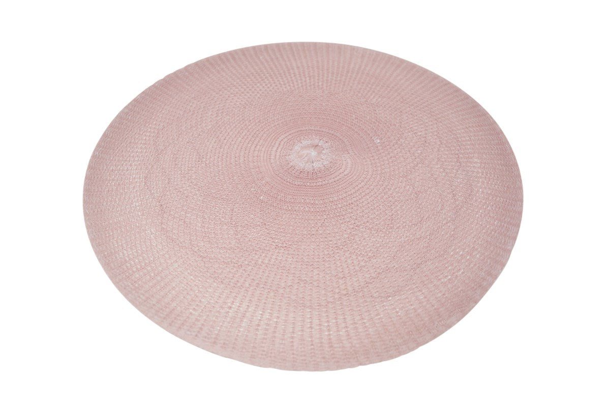 NAPPERON ROND ROSE