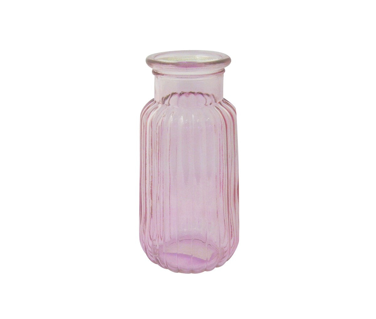 VASE EN VERRE ROSE