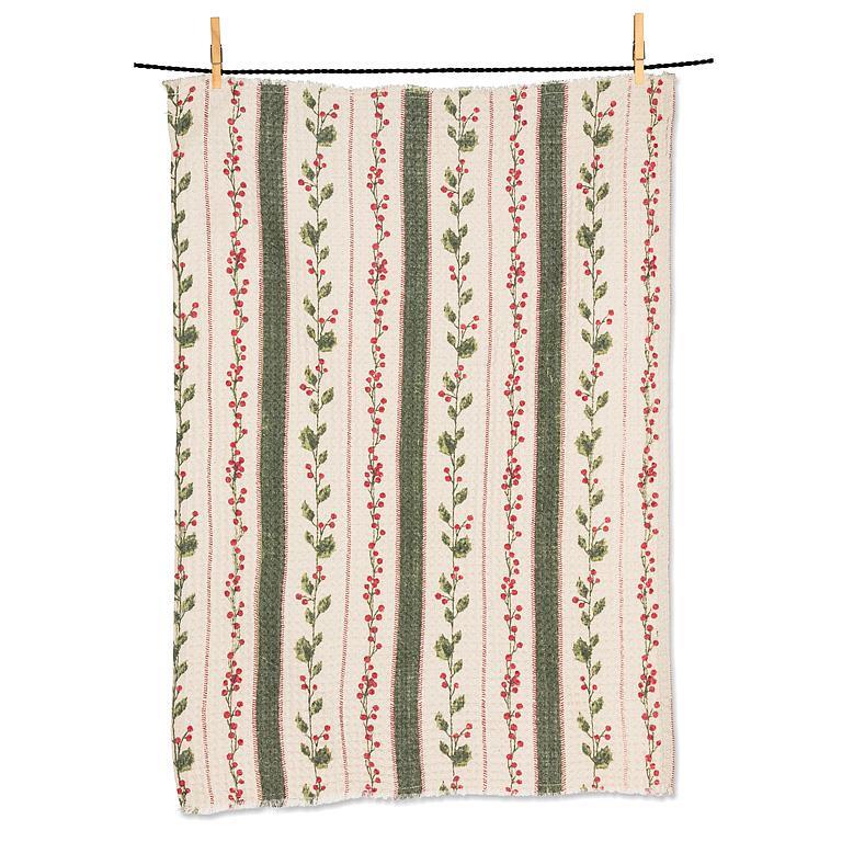 LINGE À VAISSELLE GAUFRÉ HOLLYBERRY