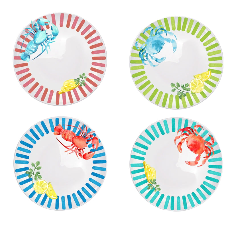 ENS 4 ASSIETTES LA MER 20 CM