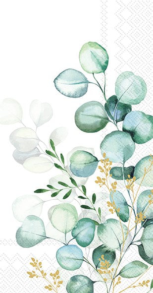 PQT 16 SERVIETTES RECT.EUCALYPTUS