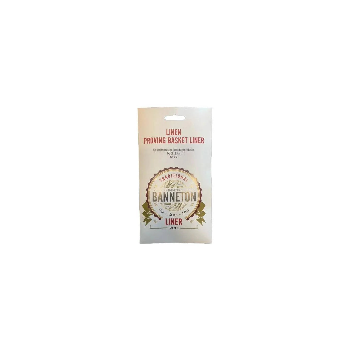 ENS. 2 DOUBLURE DE PANIER BANNETON POUR PANIER ROND 25 CM