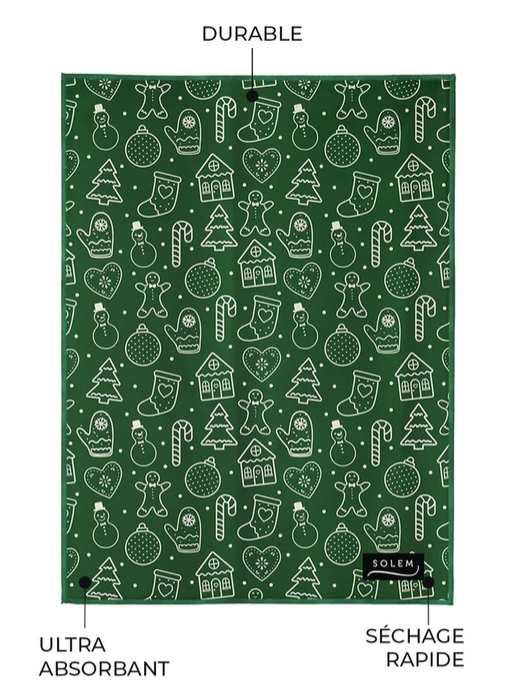 DUO LINGE À VAISELLE ET ESSUIE-MAIN DE NOEL