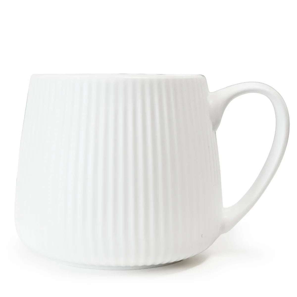 TASSE OPTIQUE FINI GRÈS - BLANC