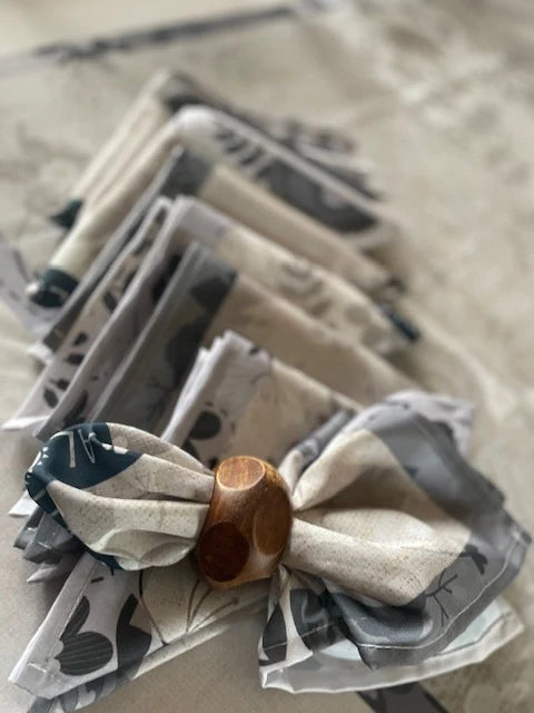 PQT 4 SERVIETTES HIBISCA