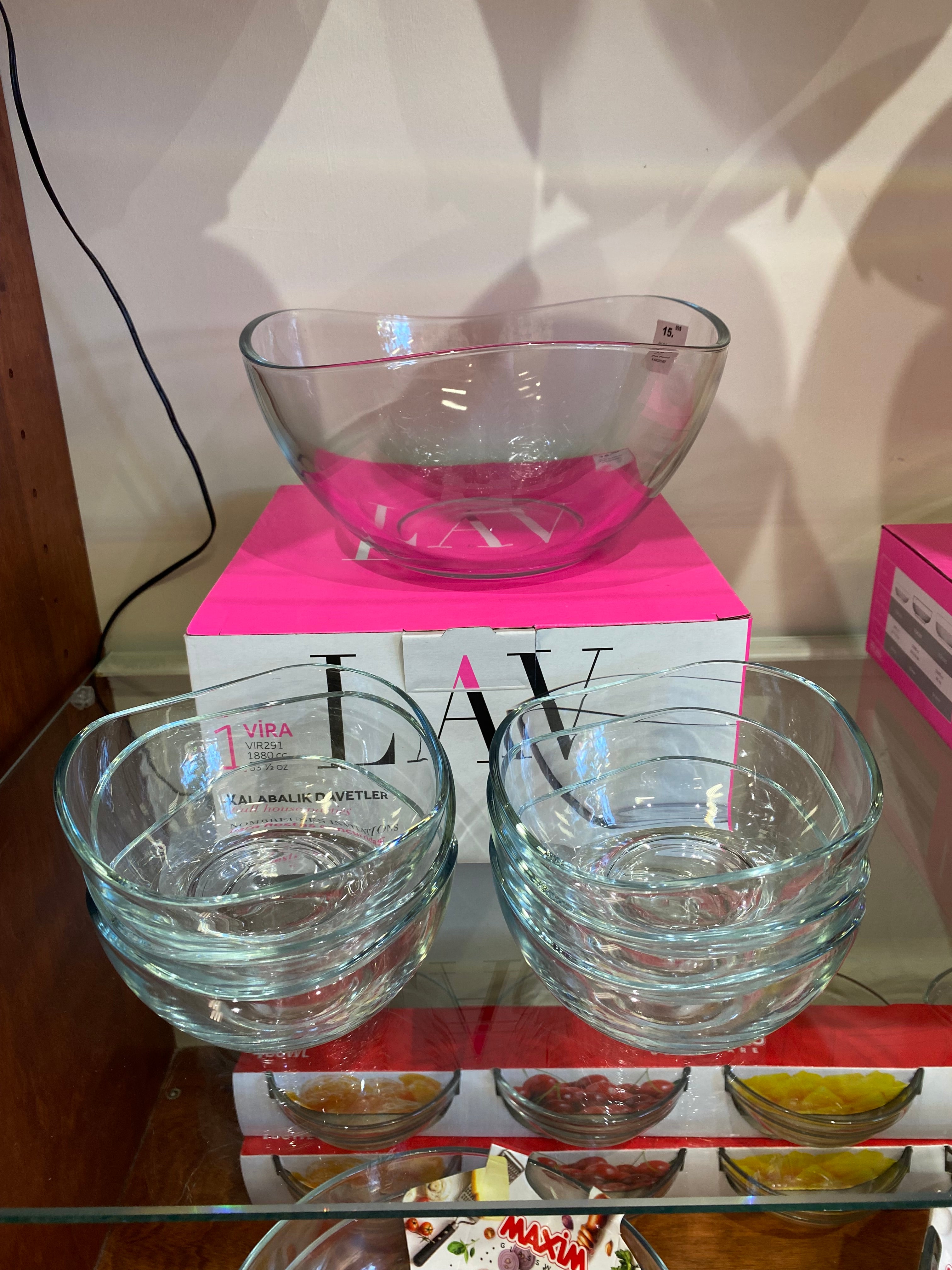 ENS 6 BOLS EN VERRE 310 ML