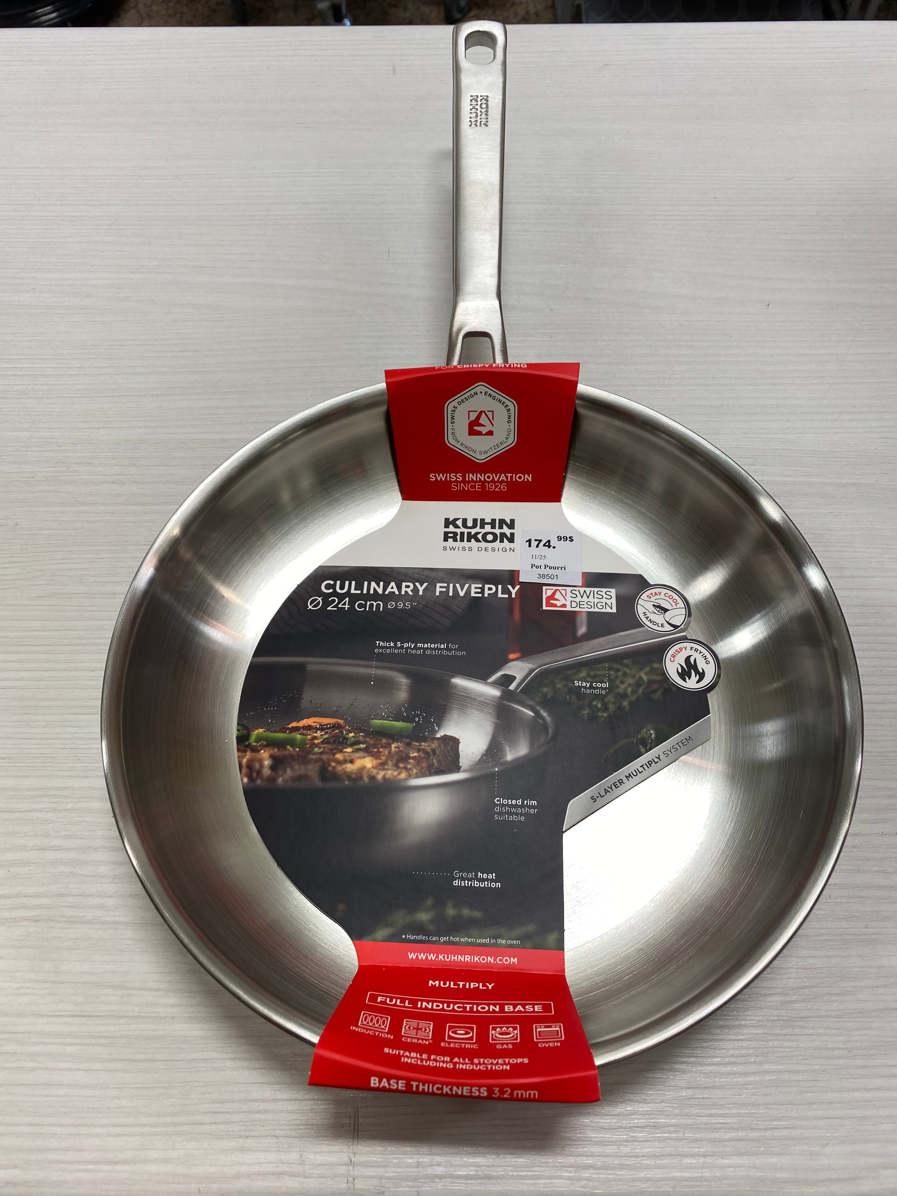 POÊLE FRIRE 24 CM 5 PLIS KUHN RIKON