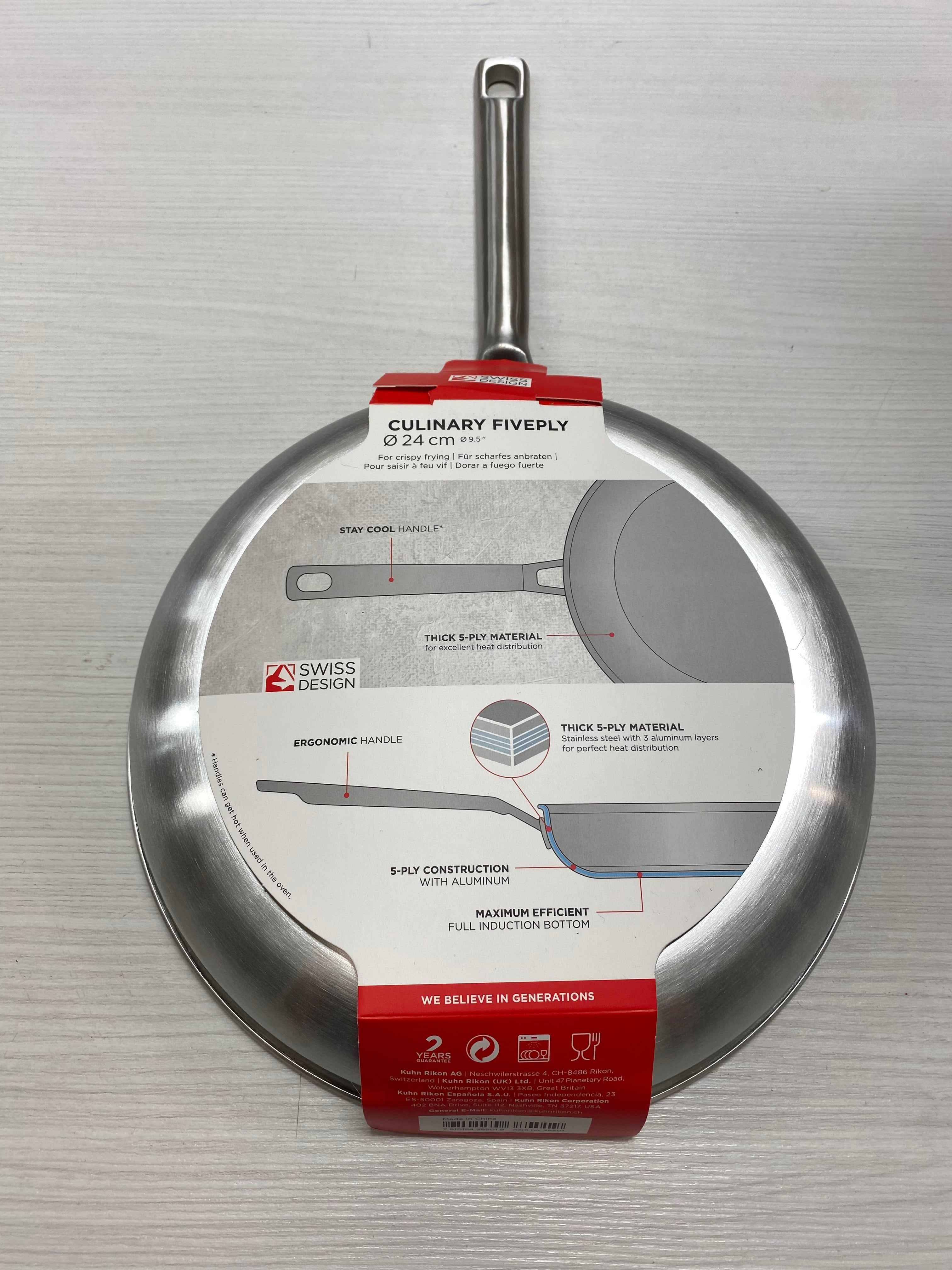 POÊLE FRIRE 24 CM 5 PLIS KUHN RIKON