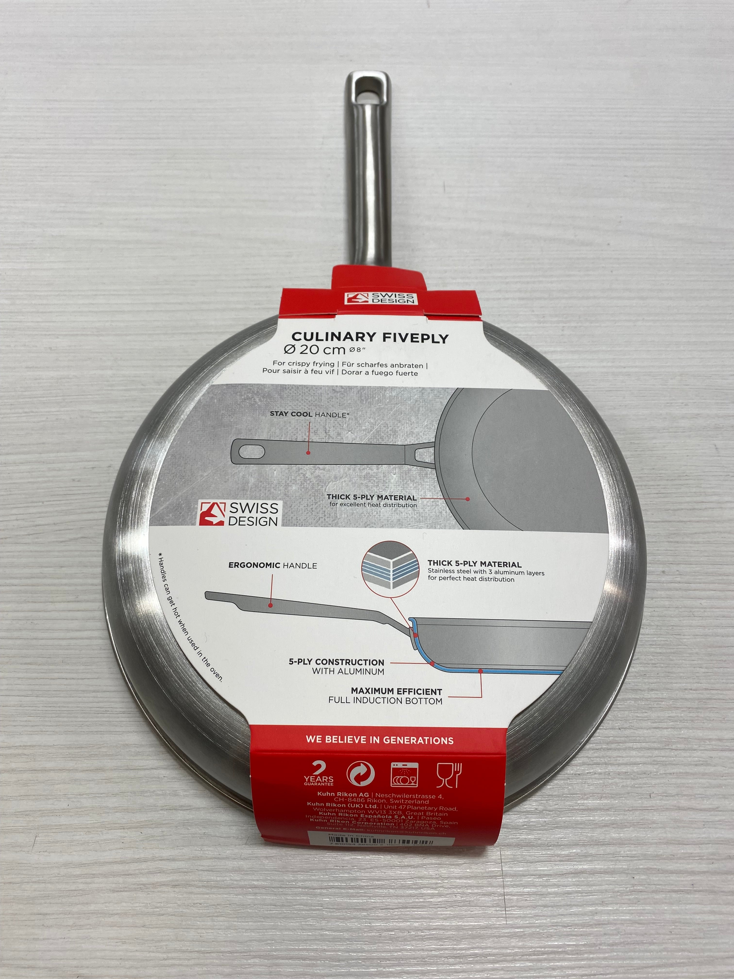 POÊLE FRIRE 20 CM 5 PLIS KUHN RIKON