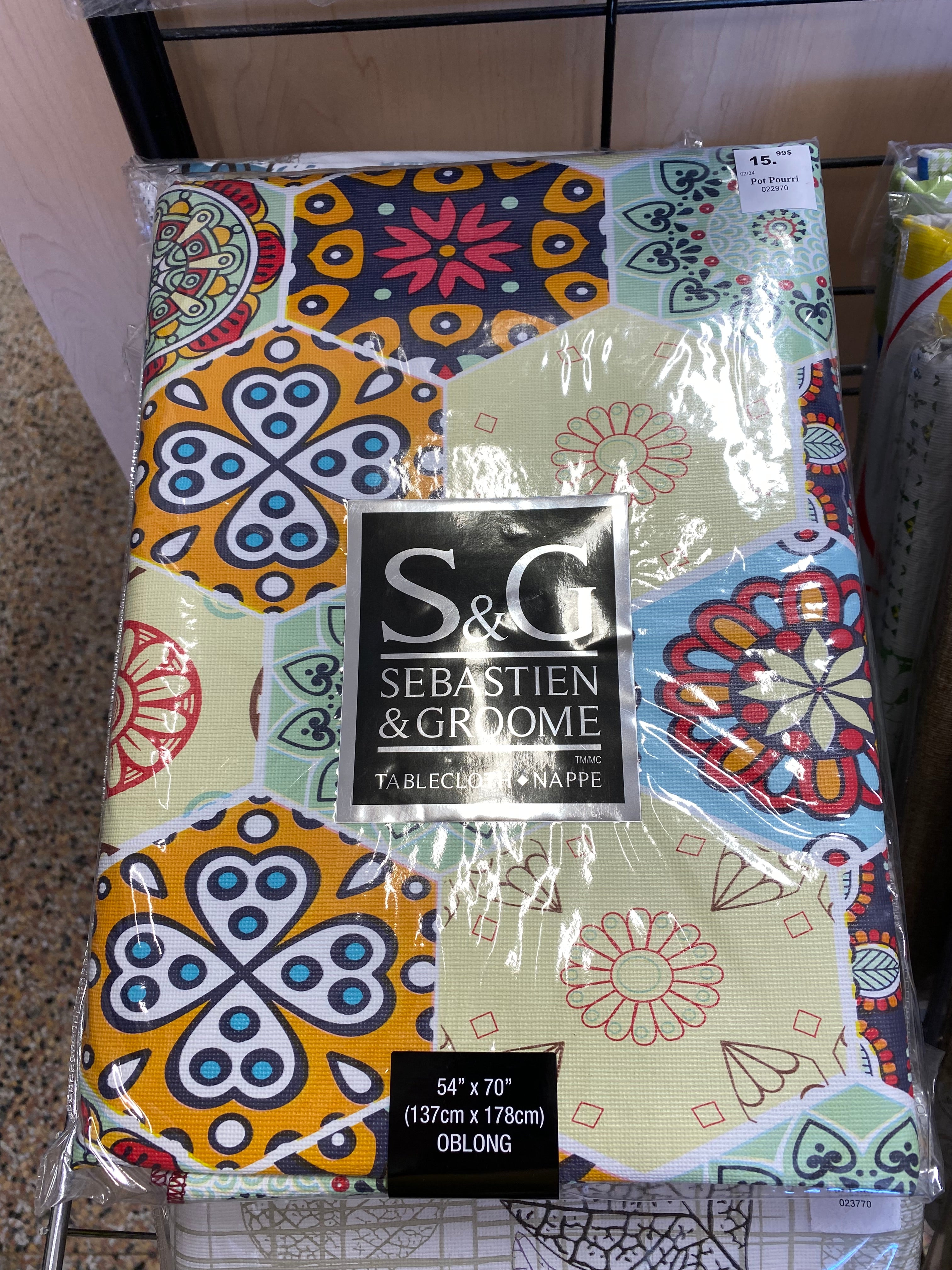 NAPPE VINYLE 54X70 KALEIDOSCOPE