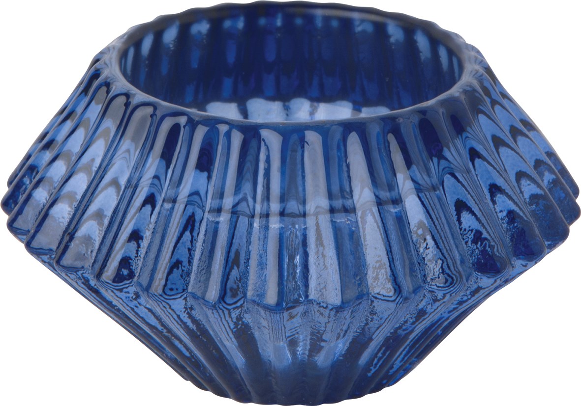 CHANDELIER VERRE BLEU