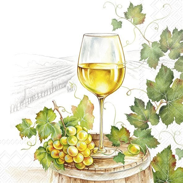 PQT 20 SERVIETTES - VIN BLANC
