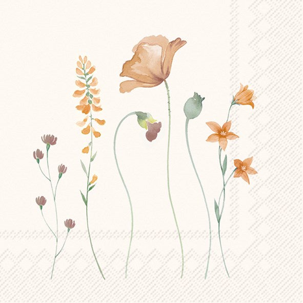 PQT 20 SERVIETTES - FLEURS