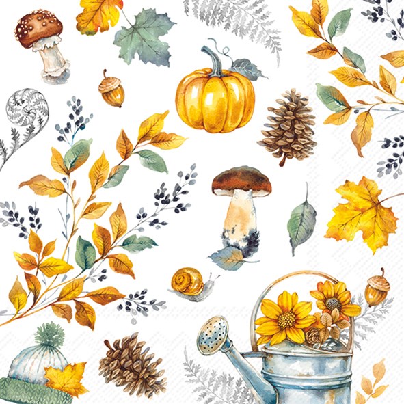 PQT 20 SERVIETTES PAPIER ÉLÉMENTS D'AUTOMNE