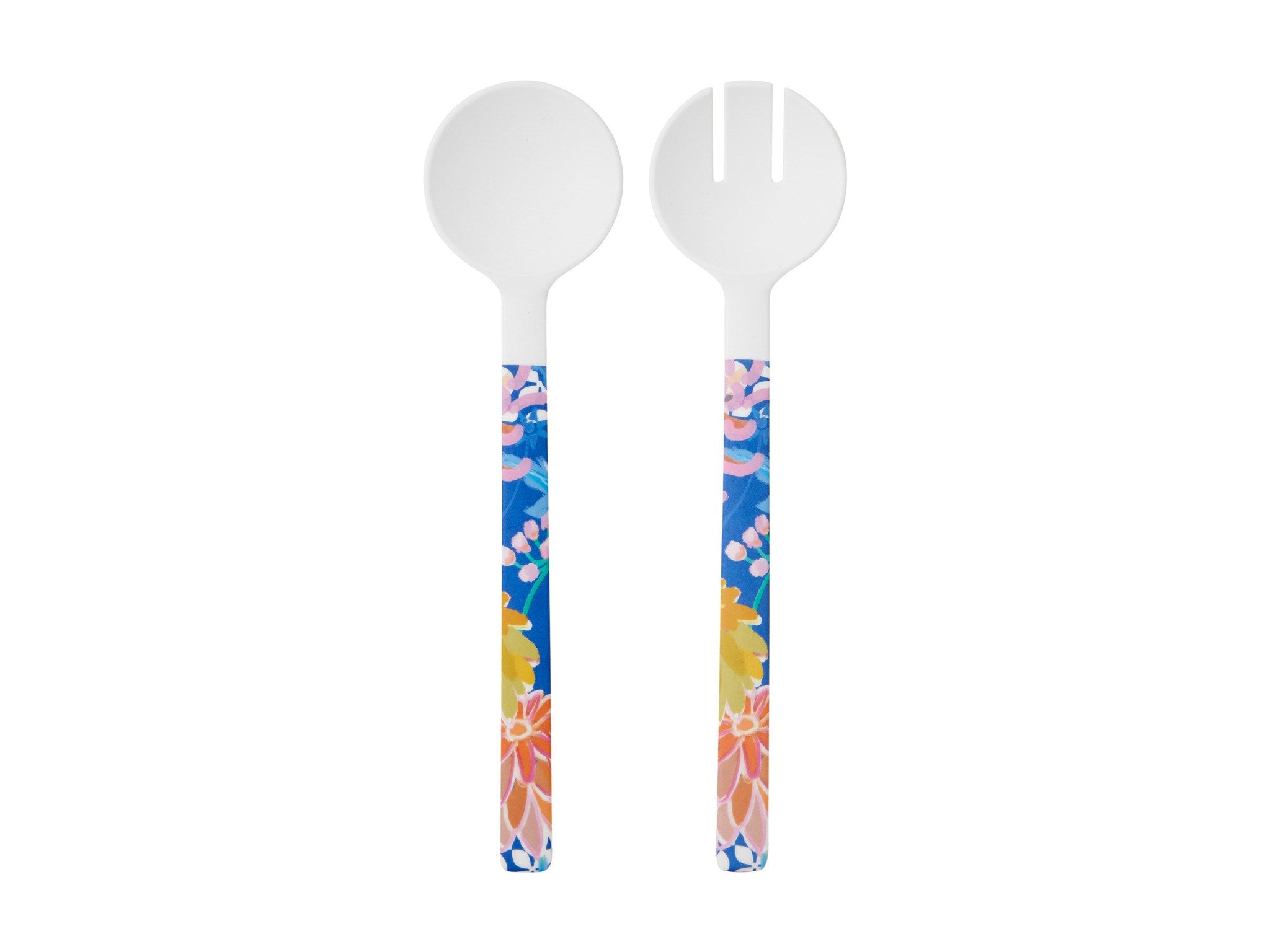 ENS. 2 USTENSILES SALADE MÉLAMINE SUNBURST