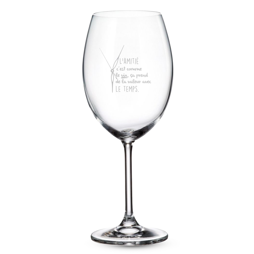 VERRE A VIN SUR PIED - L'AMITIÉ PREND DE LA VALEUR