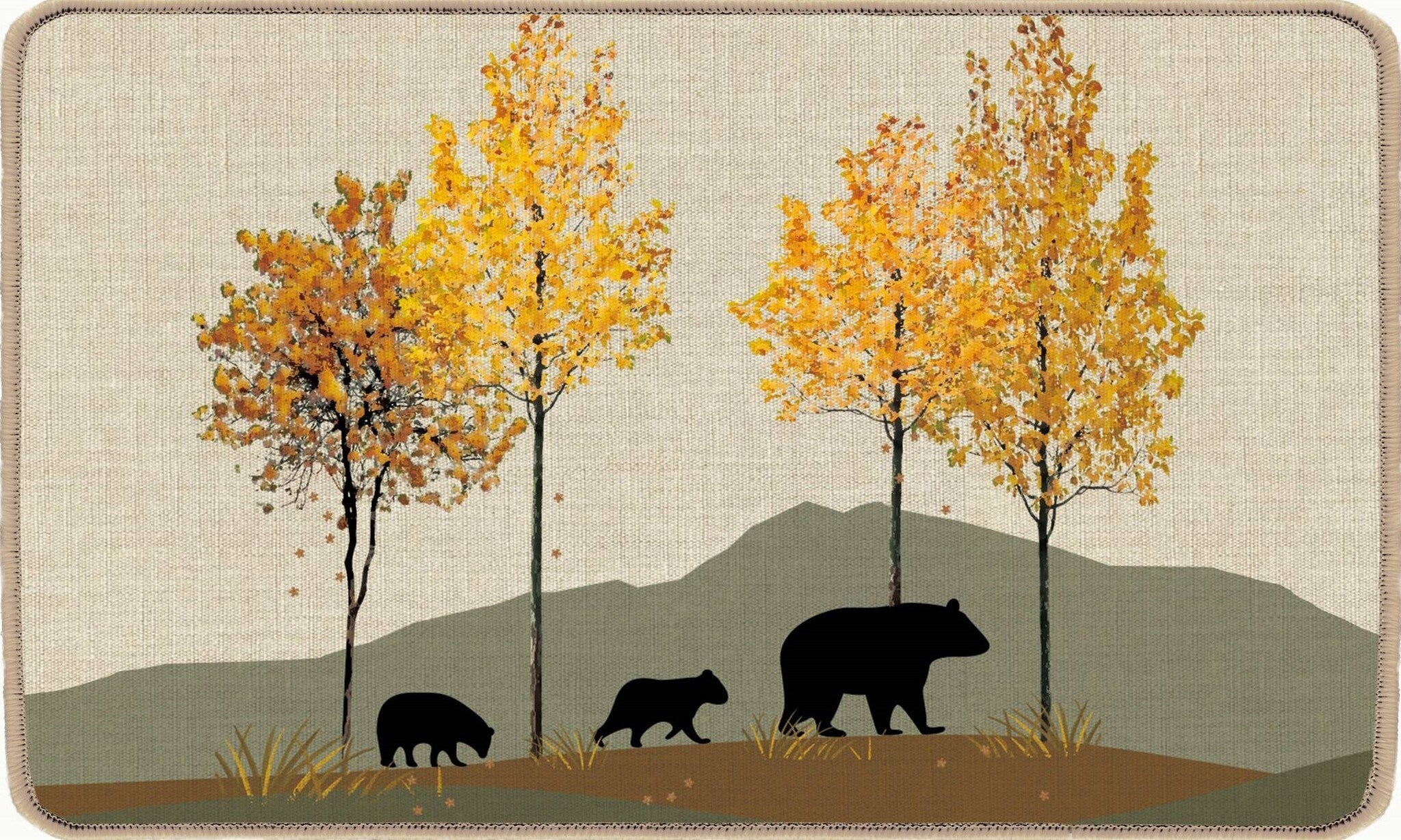 TAPIS 1.5 X 2.5 OURS EN NATURE