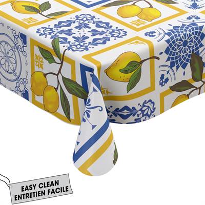 NAPPE 60'' RD VINYLE DOLCE DI LIMONE JAUNE