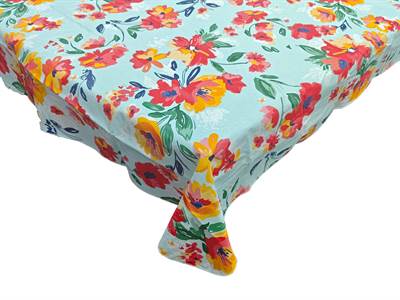 NAPPE 60 X 102 VINYLE CHAMPS DE FLEURS