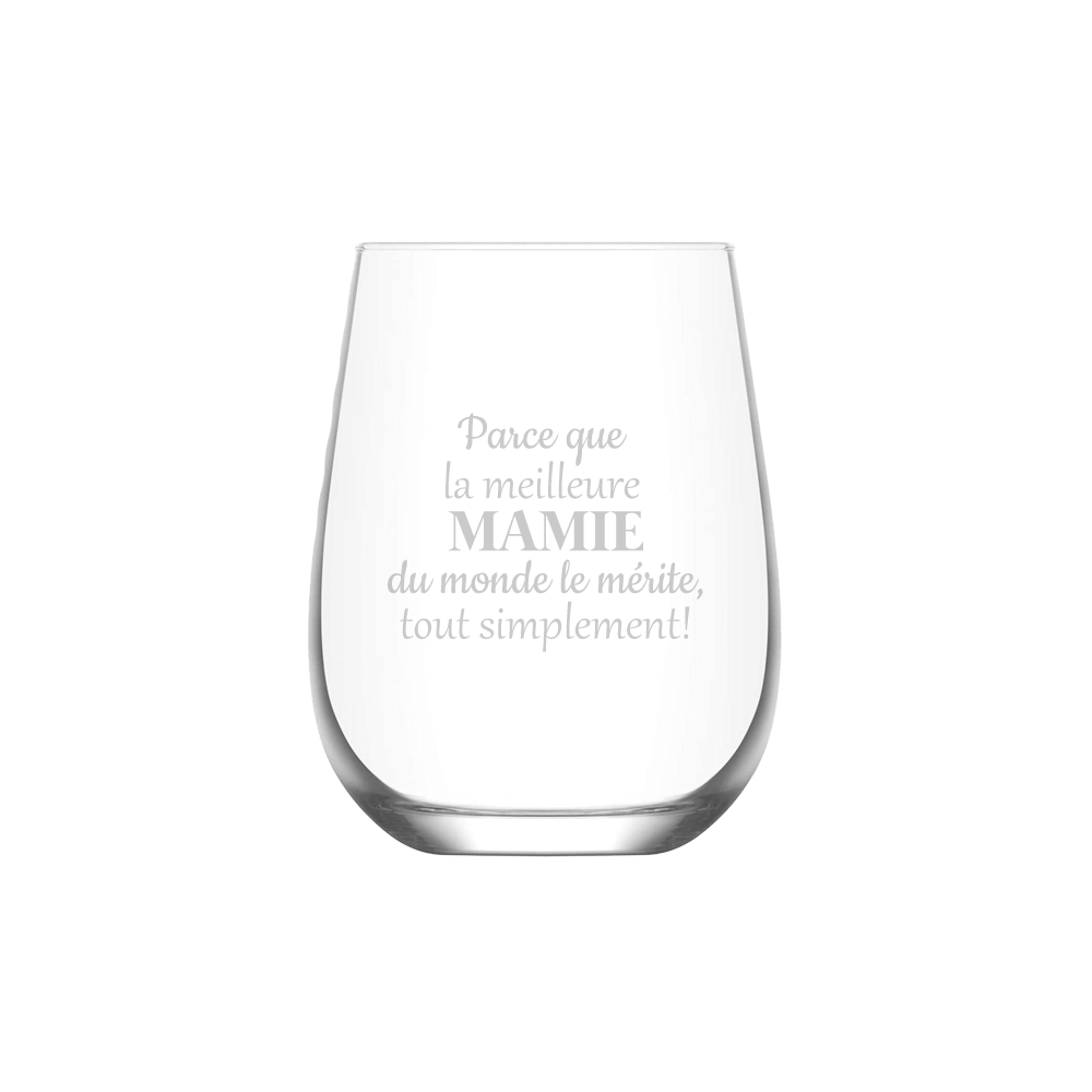VERRE A VIN SANS PIED - LA MEILLEURE MAMIE