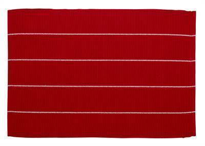 NAPPERON RAYÉ ROUGE