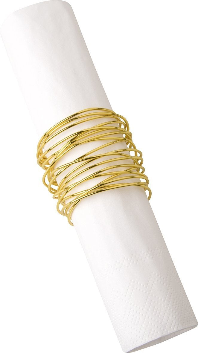 ANNEAU DE SERVIETTES OR