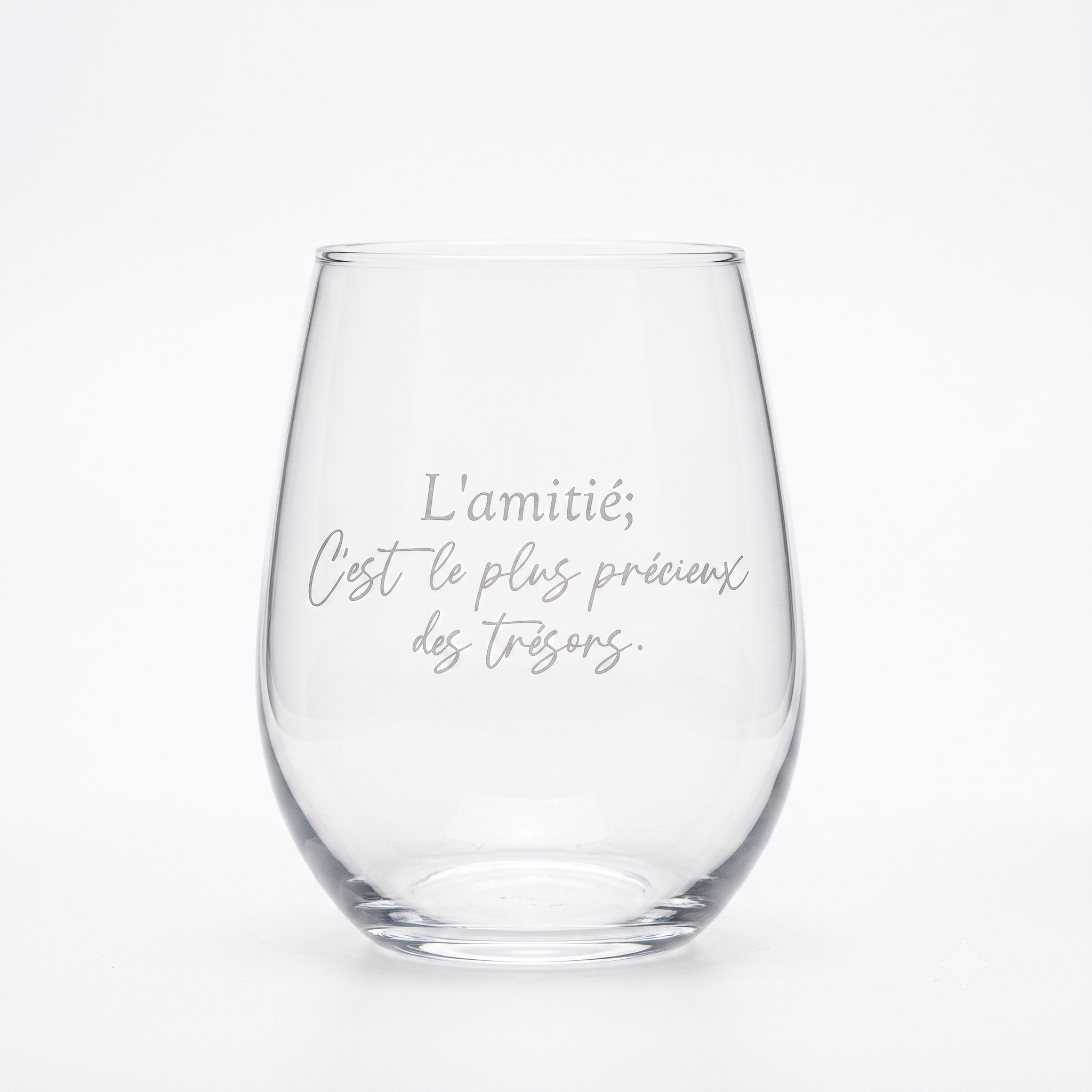 VERRE À VIN SANS PIED - PRÉCIEUX TRÉSORS