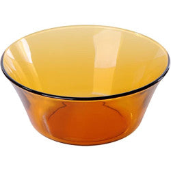 ENS. 6 BOLS VERRE AMBRÉ