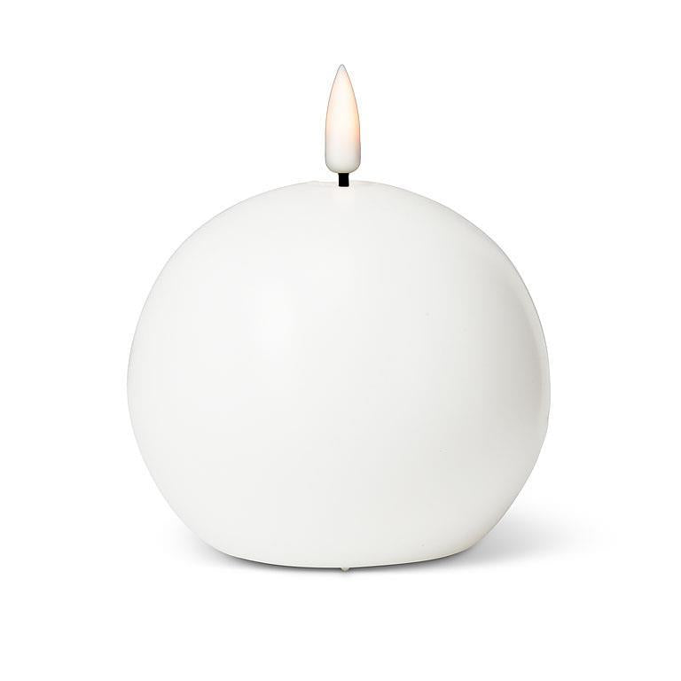 CHANDELLE RONDE BLANChE 4''