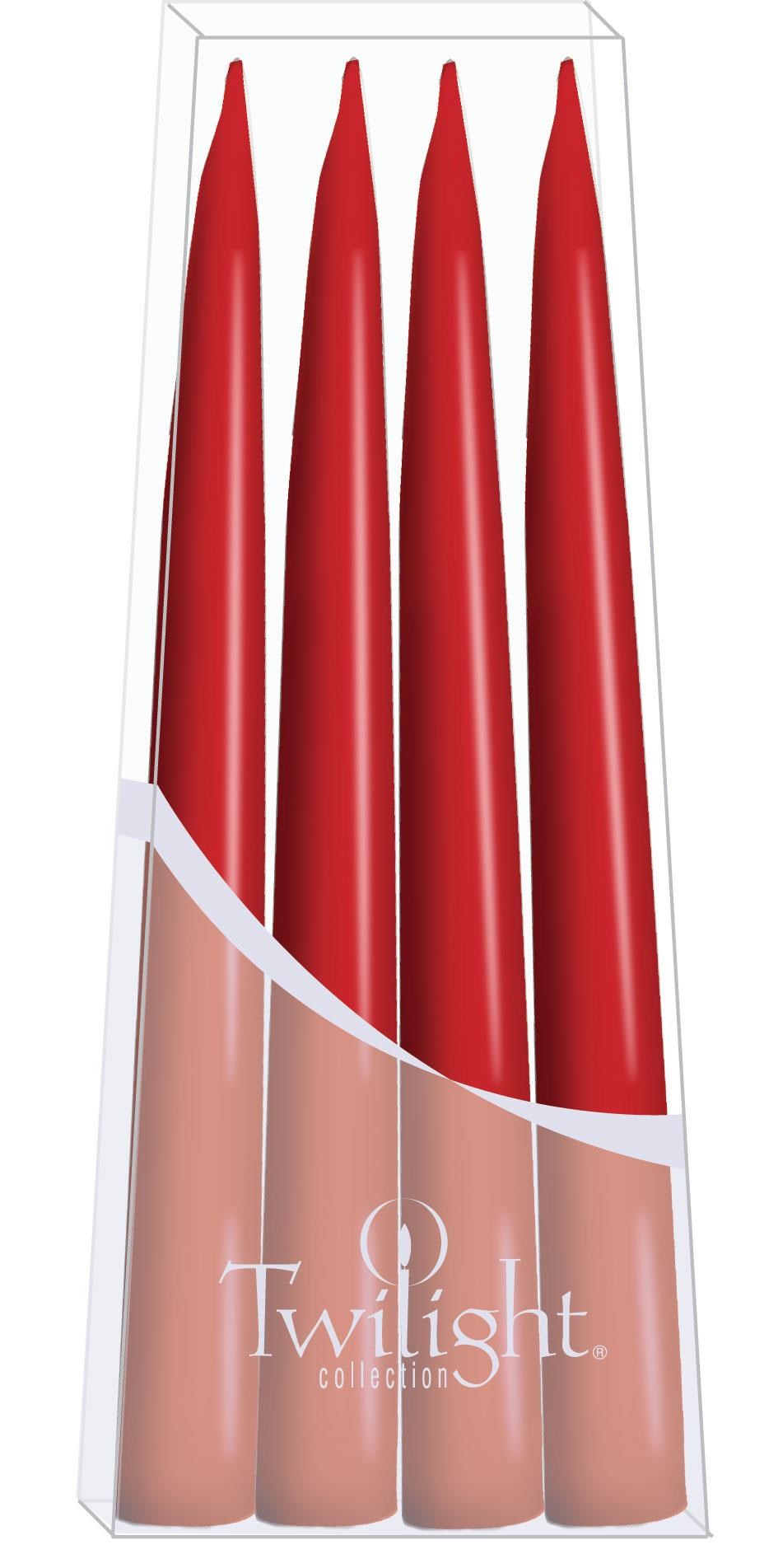 PQT 4 CHANDELLES ROUGE 10''