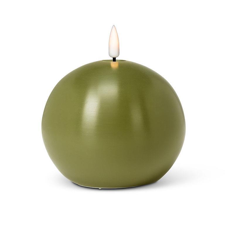 CHANDELLE BOULE VERTE 4''
