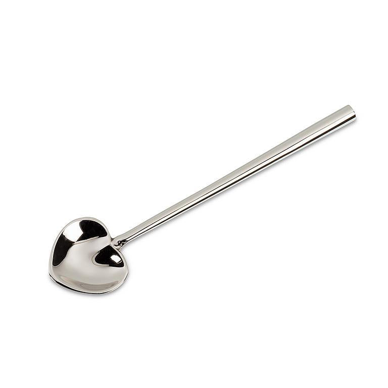 MINI CUILLERE COEUR ARGENT INOX