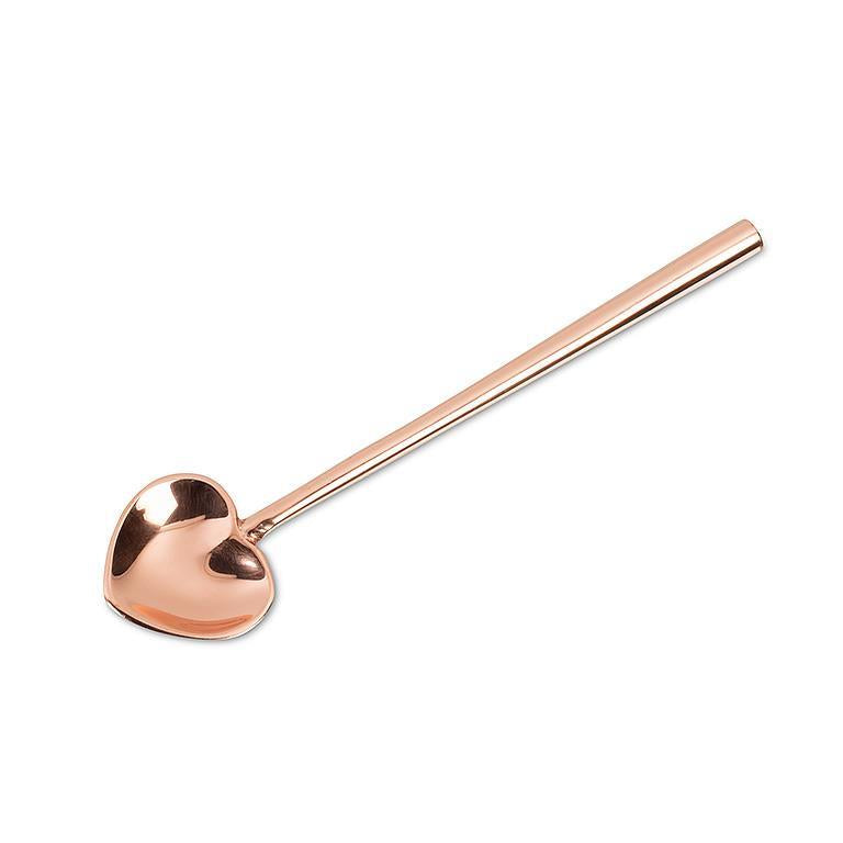 MINI CUILLERE COEUR ROSE INOX
