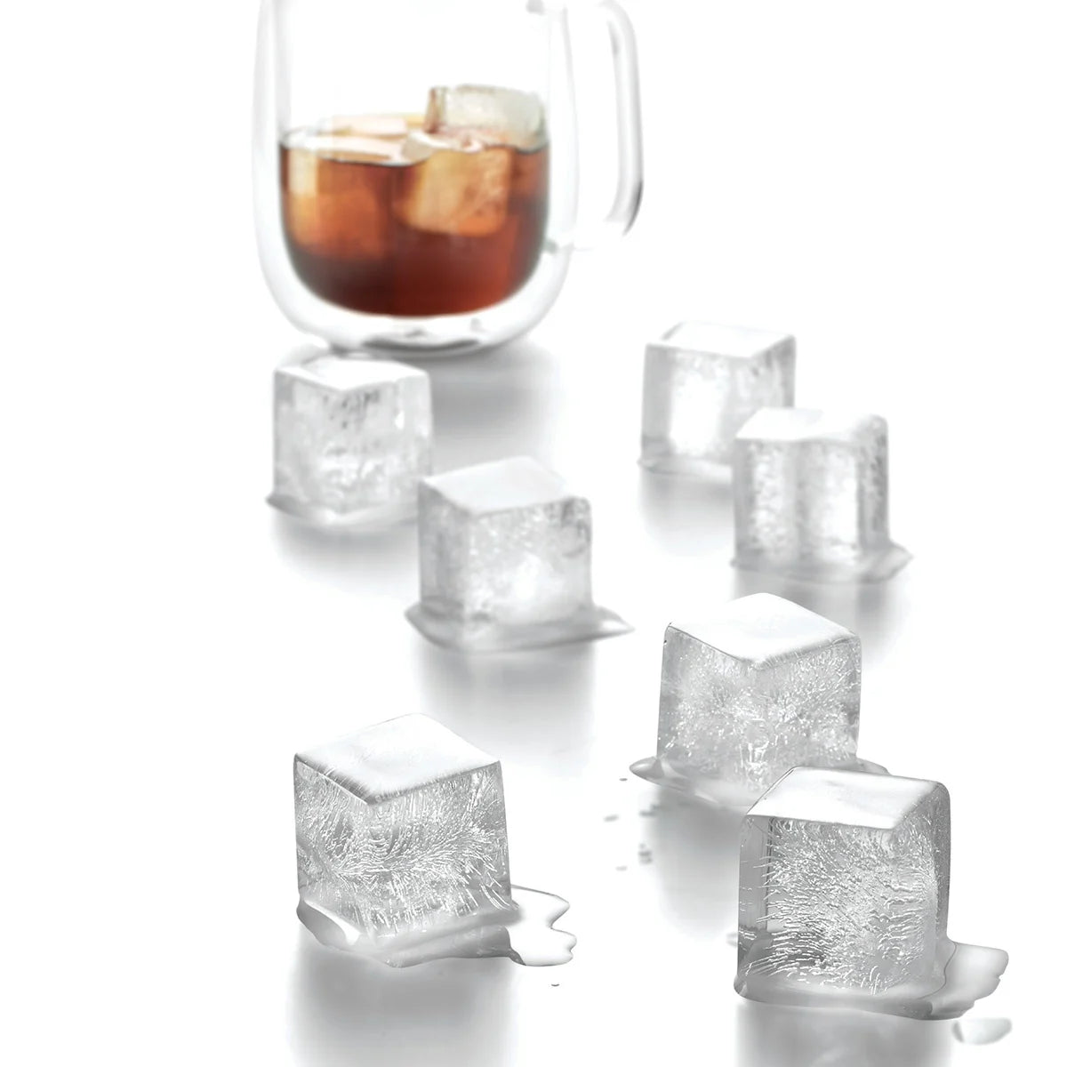 ENS. 2 MOULES À GLAÇONS - CUBES RICARDO