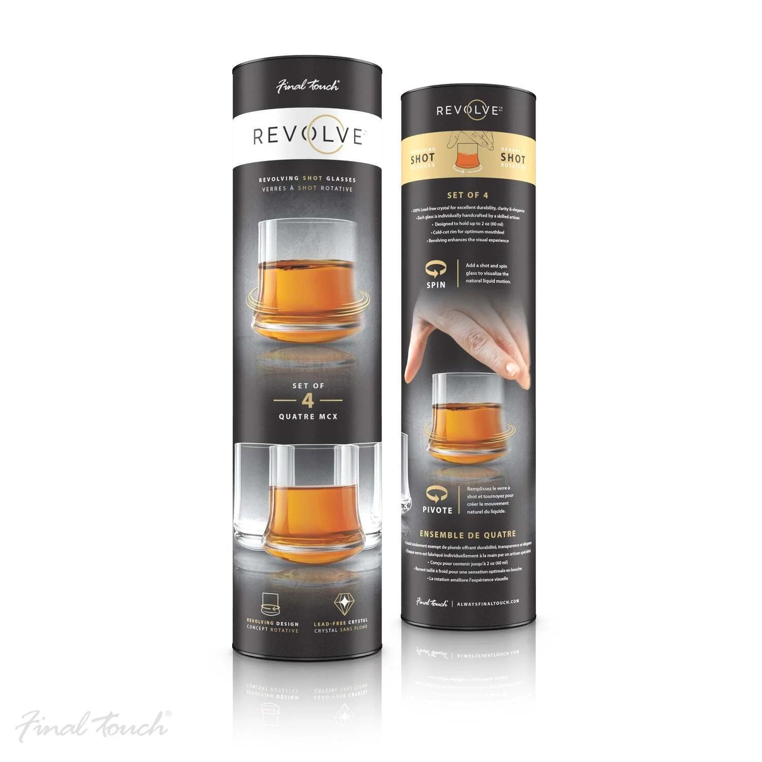 ENS. 4 VERRES SHOOTERS SPIRITS