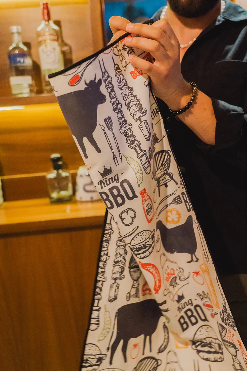 2 LINGES A VAISSELLE MICROFIBRE - LE ROI DU GRILL